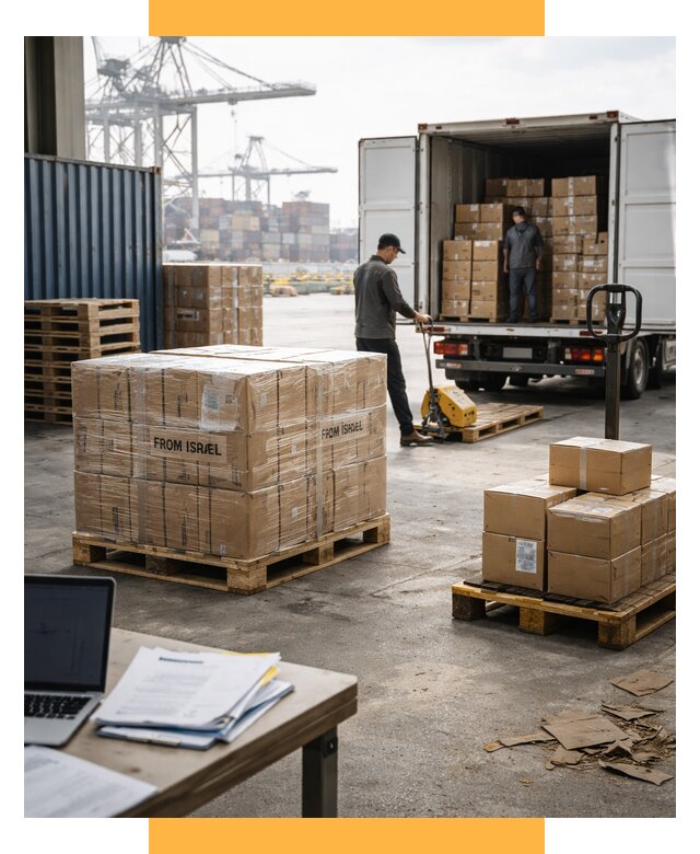 Доставка грузов из Израиля от 15332 р., логистика от СетСервис-Вбр
