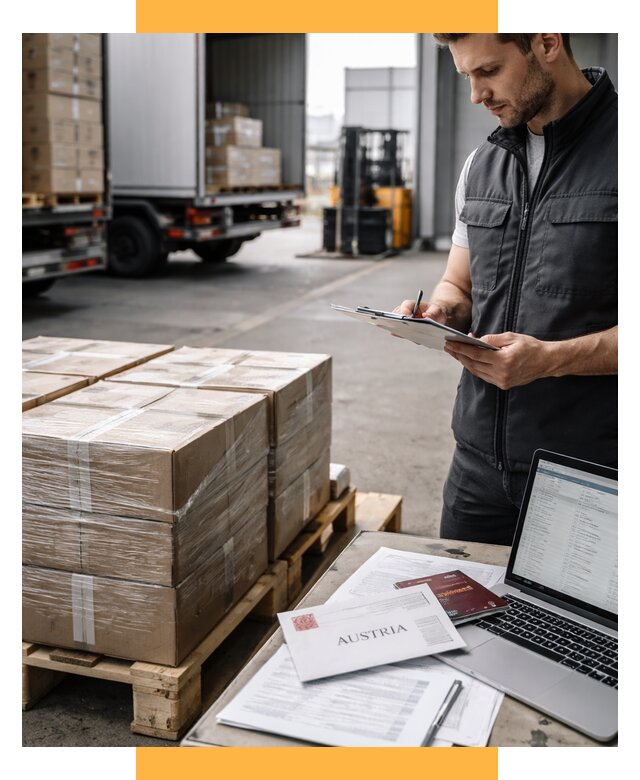 Доставка в Австрию от 66437 р. Логистика и экспорт СетСервис-Вбр