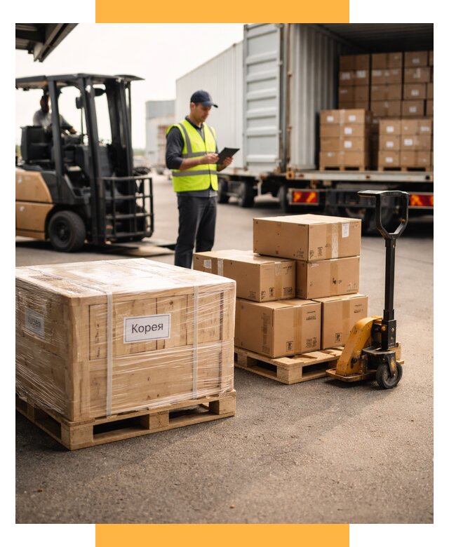 Доставка грузов в Корею из России от 35774 р. | СетСервис-Вбр