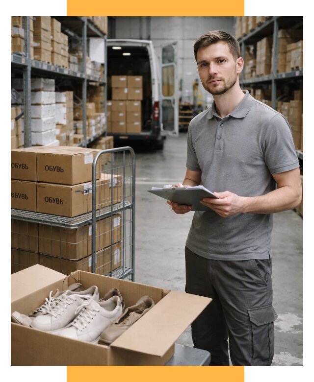 Доставка обуви из Китая и Турции от 4599 р. СетСервис-Вбр