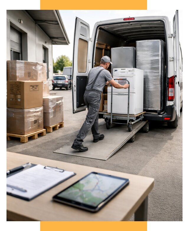 Перевозка бытовой техники от 6644 р. - логистика СетСервис-Вбр