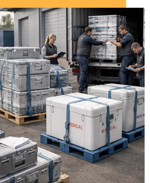 Перевозка медицинского оборудования по всему миру от 15332 руб