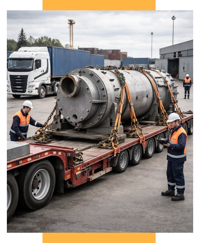Перевозка тяжеловесных грузов под ключ от 153315 р. | СетСервис-Вбр