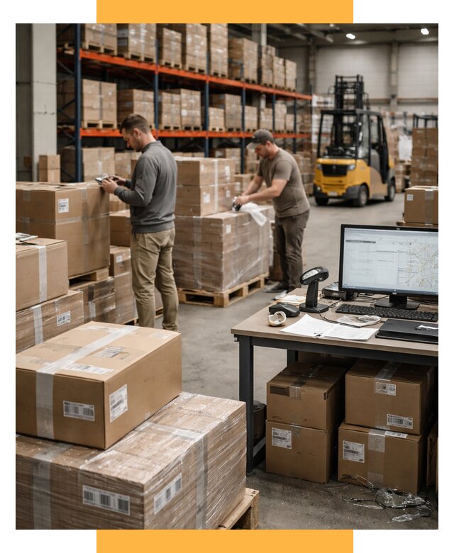 Склад консолидации в Европе от 6644 р., услуги СетСервис-Вбр